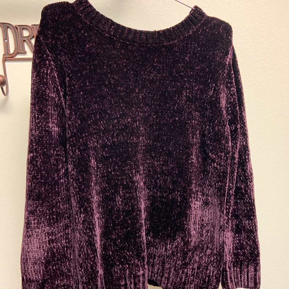 Purple sweater from orvis